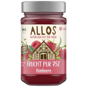 MUS MALINOWY (75 % OWOCÓW) BIO 250 g - ALLOS