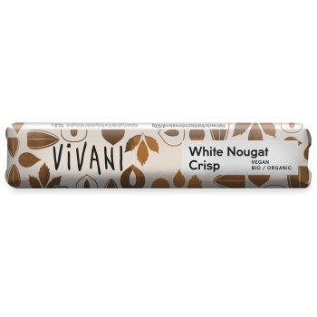 BATON NUGATOWY Z KROKANTEM Z ORZECHÓW LASKOWYCH BIO 35 g - VIVANI