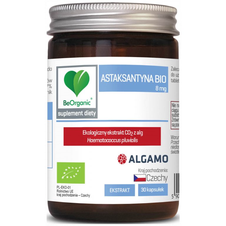 ASTAKSANTYNA EKSTRAKT BIO (8 mg) 30 KAPSUŁEK - BE ORGANIC