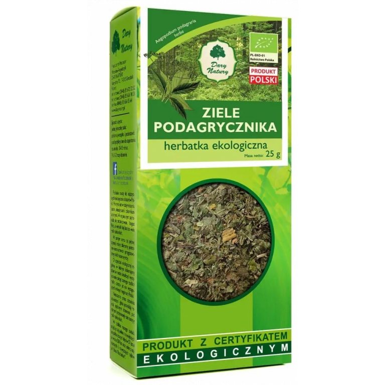 HERBATKA ZIELE PODAGRYCZNIKA BIO 25 g - DARY NATURY