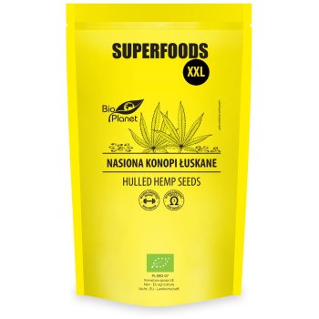 NASIONA KONOPI ŁUSKANE BIO 600 g - BIO PLANET SUPERFOODS