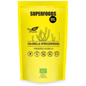CHLORELLA SPROSZKOWANA BIO 600 g - BIO PLANET SUPERFOODS