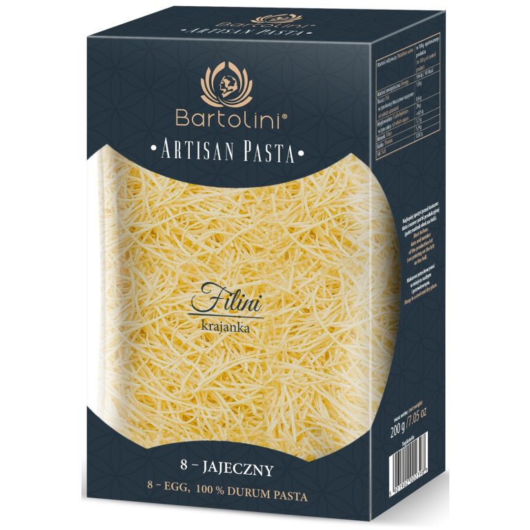 MAKARON (SEMOLINOWY 8-JAJECZNY) KRAJANKA ŚREDNIA 200 g - BARTOLINI (ARTISAN PASTA)