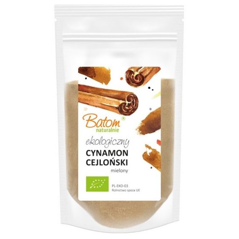 CYNAMON CEJLOŃSKI MIELONY BIO 125 g - BATOM