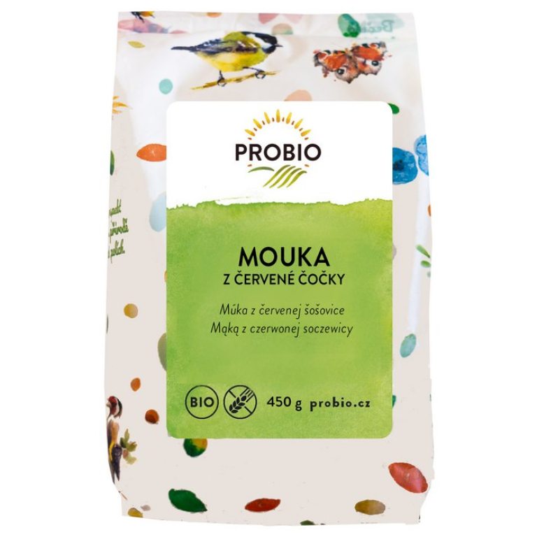 MĄKA Z SOCZEWICY CZERWONEJ BEZGLUTENOWA BIO 450 g - PROBIO