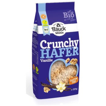 CRUNCHY OWSIANE WANILIOWE BEZGLUTENOWE BIO 325 g - BAUCK HOF