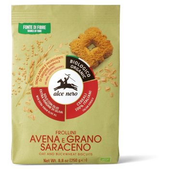 CIASTKA OWSIANO - GRYCZANE BIO 250 g - ALCE NERO