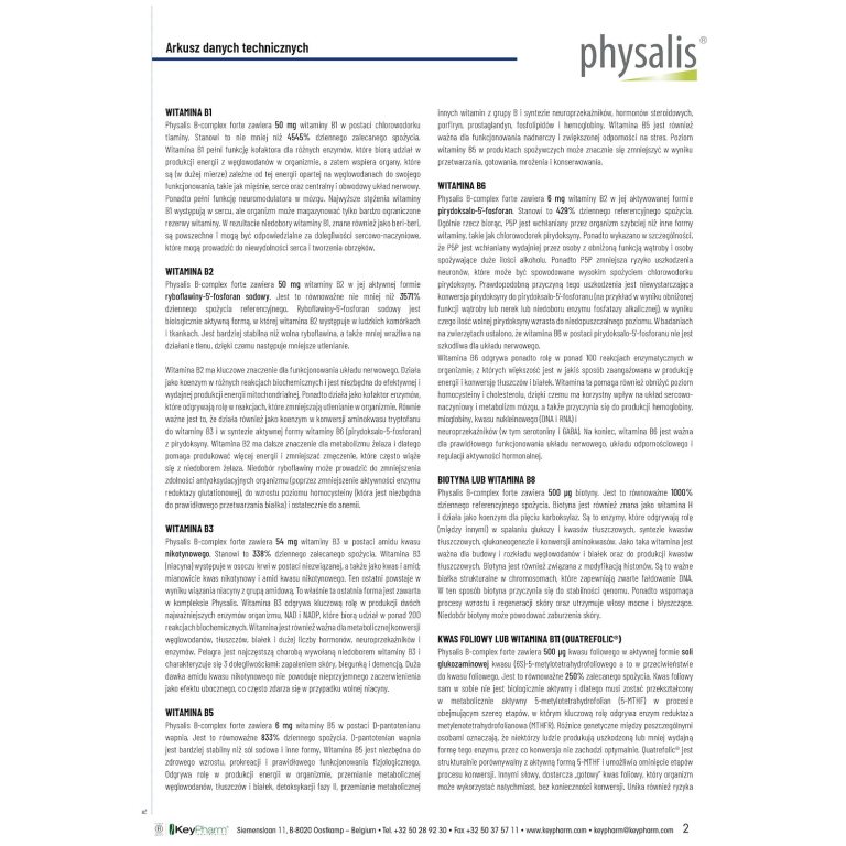 WITAMINA B COMPLEX FORTE 30 TABLETEK - obrazek 3