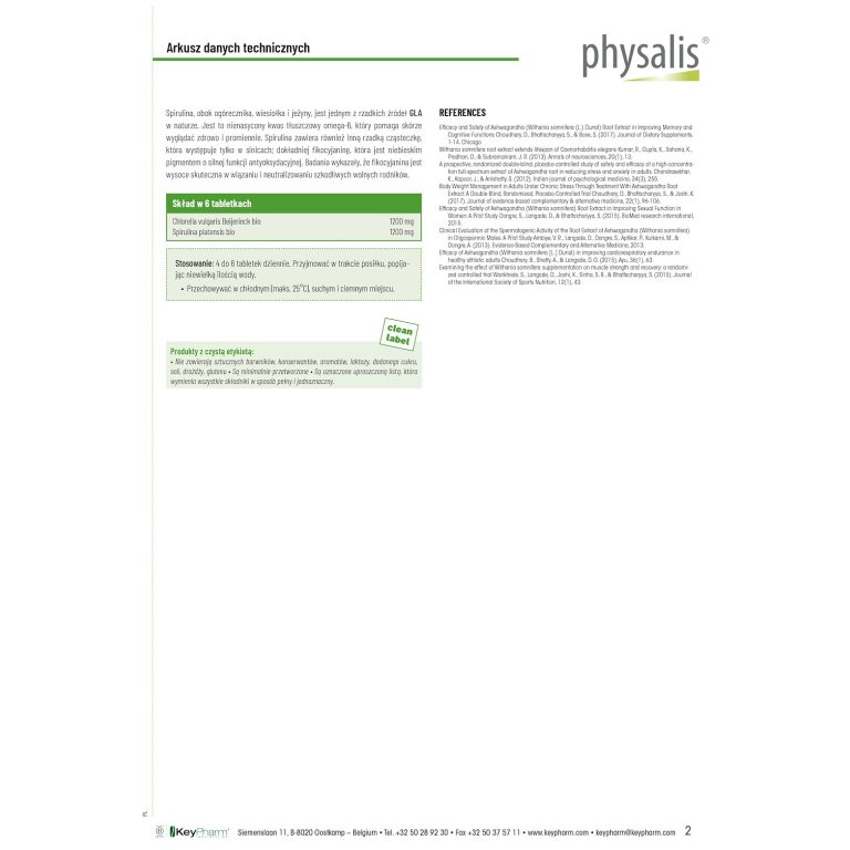 CHLORELLA + SPIRULINA BIO 200 TABLETEK - obrazek 3