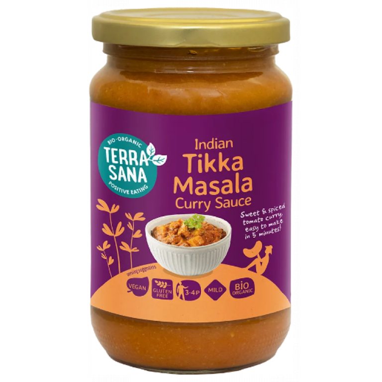 SOS CURRY INDIAN TIKKA MASALA BEZGLUTENOWY BIO 350 g - TERRASANA