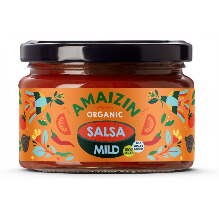 SOS SALSA ŁAGODNY BEZGLUTENOWY BIO 260 g - AMAIZIN