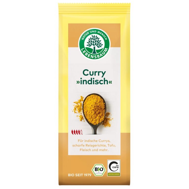 CURRY INDYJSKIE BIO 50 g - LEBENSBAUM