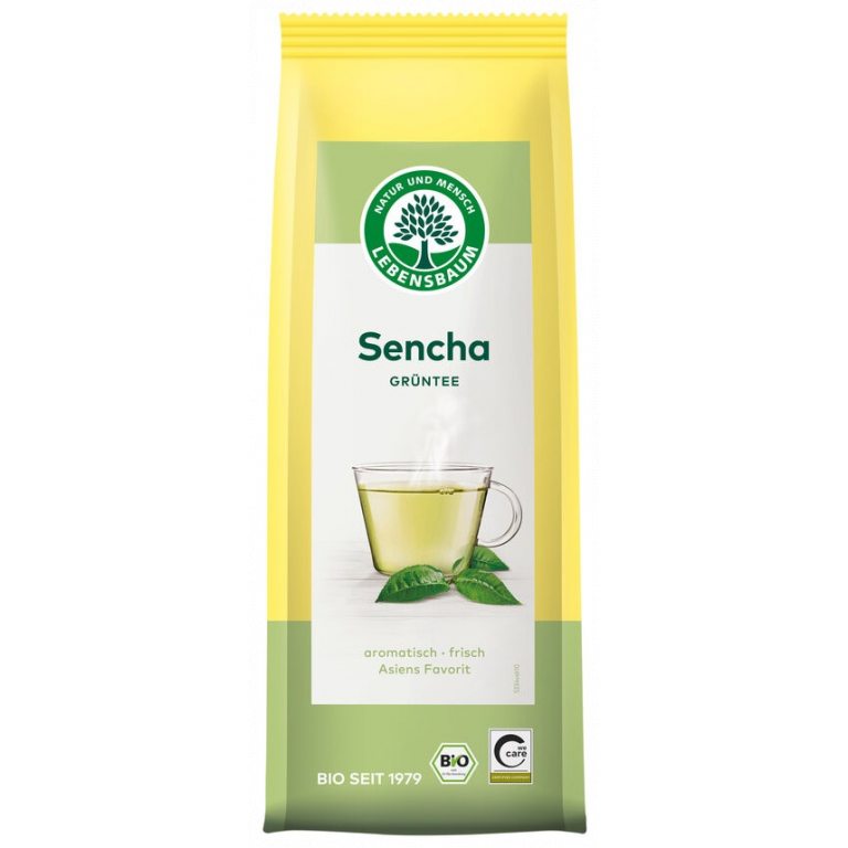 HERBATA ZIELONA SENCHA LIŚCIASTA BIO 75 g - LEBENSBAUM