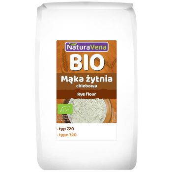 MĄKA ŻYTNIA CHLEBOWA TYP 720 BIO 1 kg - NATURAVENA