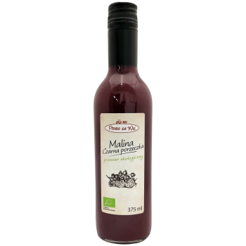 SOK PRZECIEROWY NFC MALINA - CZARNA PORZECZKA BIO 375 ml - PROSTO ZE WSI