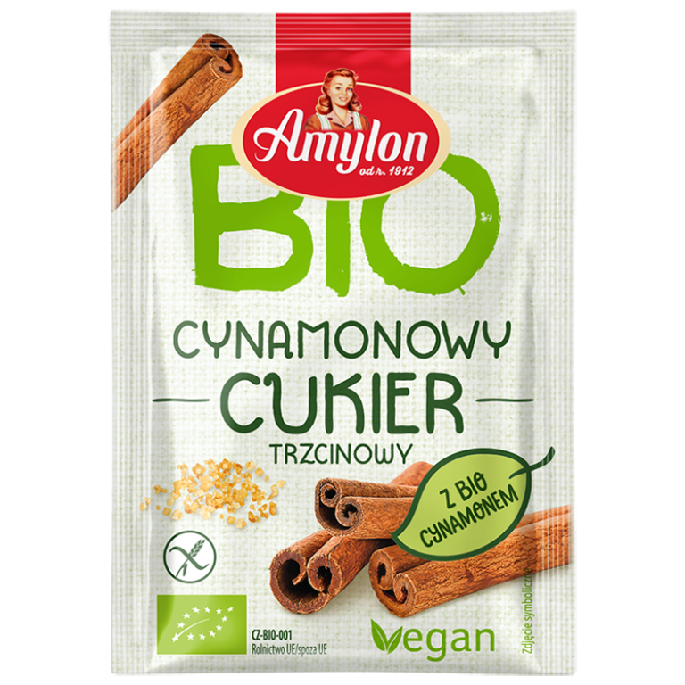 CUKIER CYNAMONOWY BEZGLUTENOWY BIO 20 g - AMYLON
