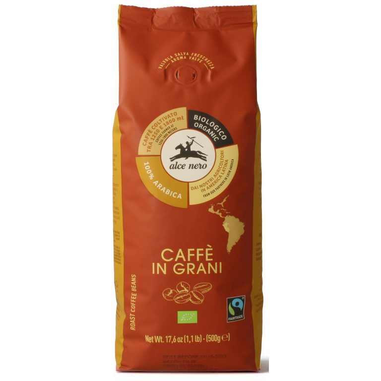 KAWA ZIARNISTA ARABICA 100 % FAIR TRADE BIO 500 g - ALCE NERO