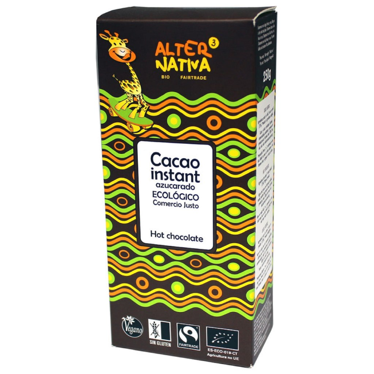 CZEKOLADA DO PICIA FAIR TRADE BEZGLUTENOWA BIO 250 g - ALTERNATIVA3