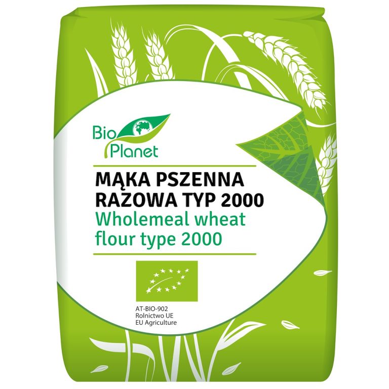 MĄKA PSZENNA RAZOWA TYP 2000 BIO 1 kg - BIO PLANET