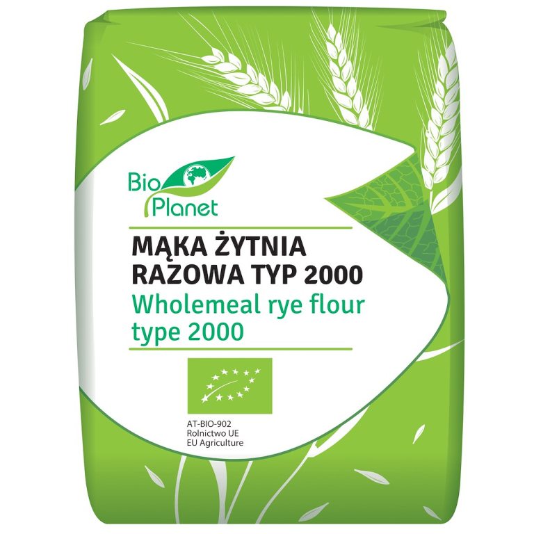 MĄKA ŻYTNIA RAZOWA TYP 2000 BIO 1 kg - BIO PLANET