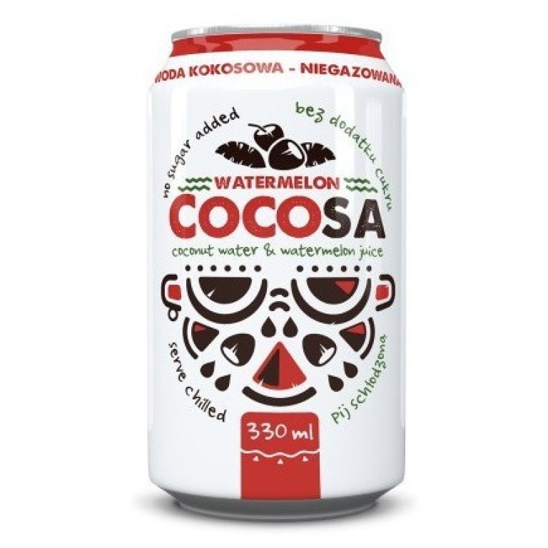 WODA KOKOSOWA Z SOKIEM Z ARBUZA 330 ml - DIET-FOOD (COCOSA)