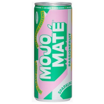 NAPÓJ GAZOWANY Z MARAKUJĄ I YERBA MATE BIO 250 ml - MOJO MATE
