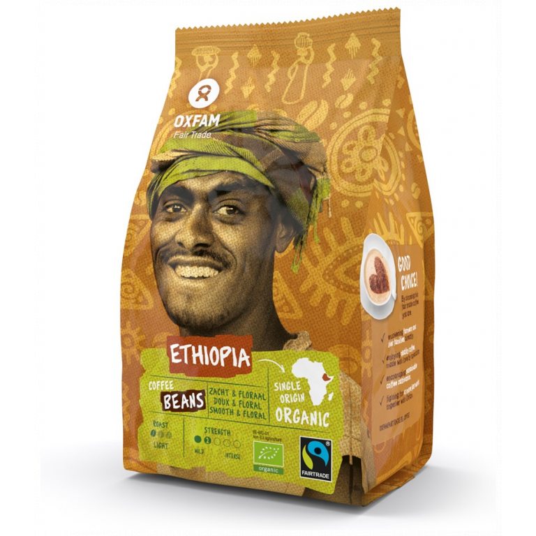 KAWA ZIARNISTA ARABICA 100 % ETIOPIA FAIR TRADE BIO 250 g - OXFAM