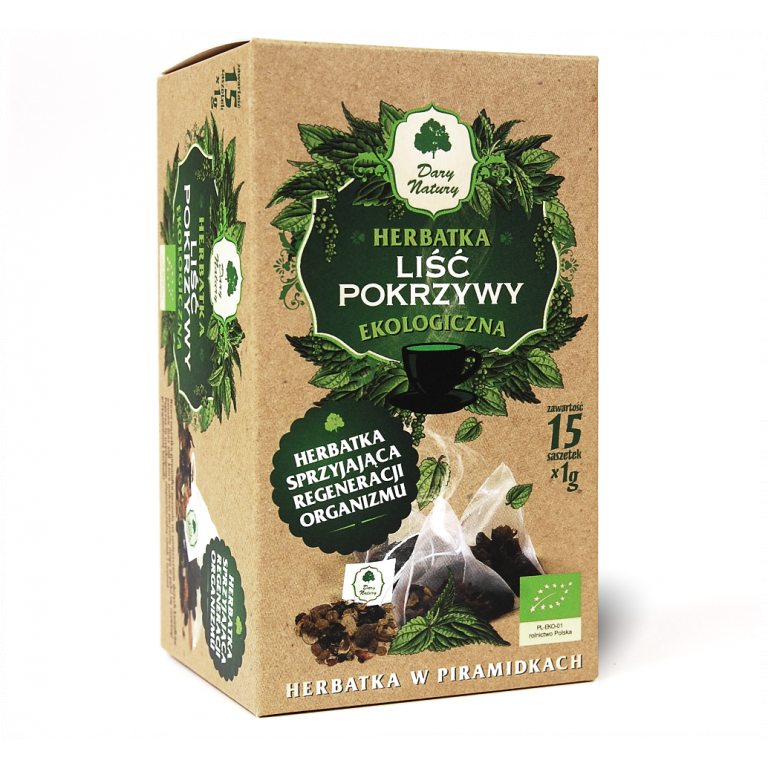 HERBATKA LIŚĆ POKRZYWY PIRAMIDKI BIO (15 x 1 g) 15 g - DARY NATURY