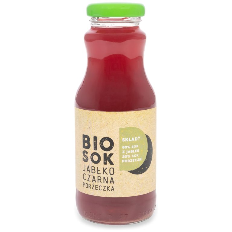 SOK JABŁKOWO - PORZECZKOWY NFC BIO 250 ml - OWOCOWE SMAKI