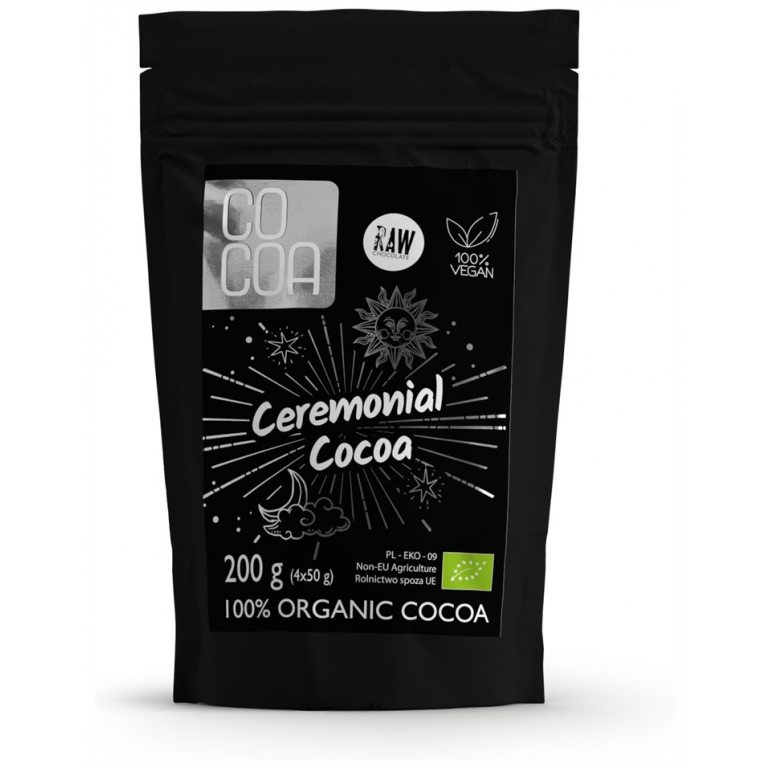 KAKAO CEREMONIALNE BIO (TABLICZKI 4 x 50 g) 200 g - COCOA