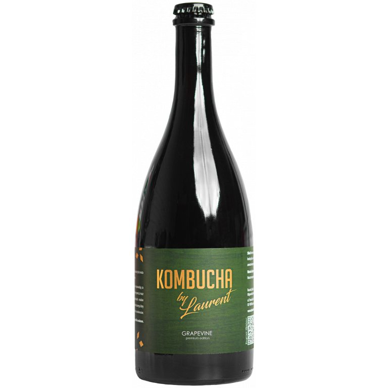 KOMBUCHA FERMENTOWANA NA BUKU O SMAKU WINOGRON (GRAPEVINE) BIO 750 ml - KOMBUCHA BY LAURENT (PREMIUM)