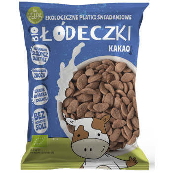 ŁÓDECZKI JAGLANO - ORKISZOWE Z KAKAO BEZ DODATKU CUKRÓW BIO 260 g - HELPA