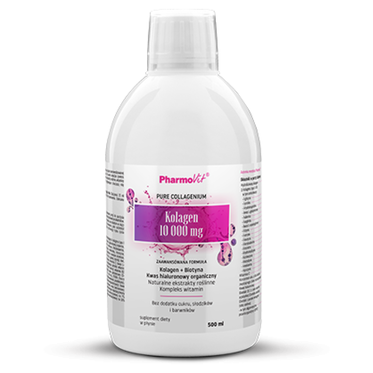 SUPLEMENT DIETY KOLAGEN (10 000 mg) W PŁYNIE BEZGLUTENOWY 500 ml - PHARMOVIT