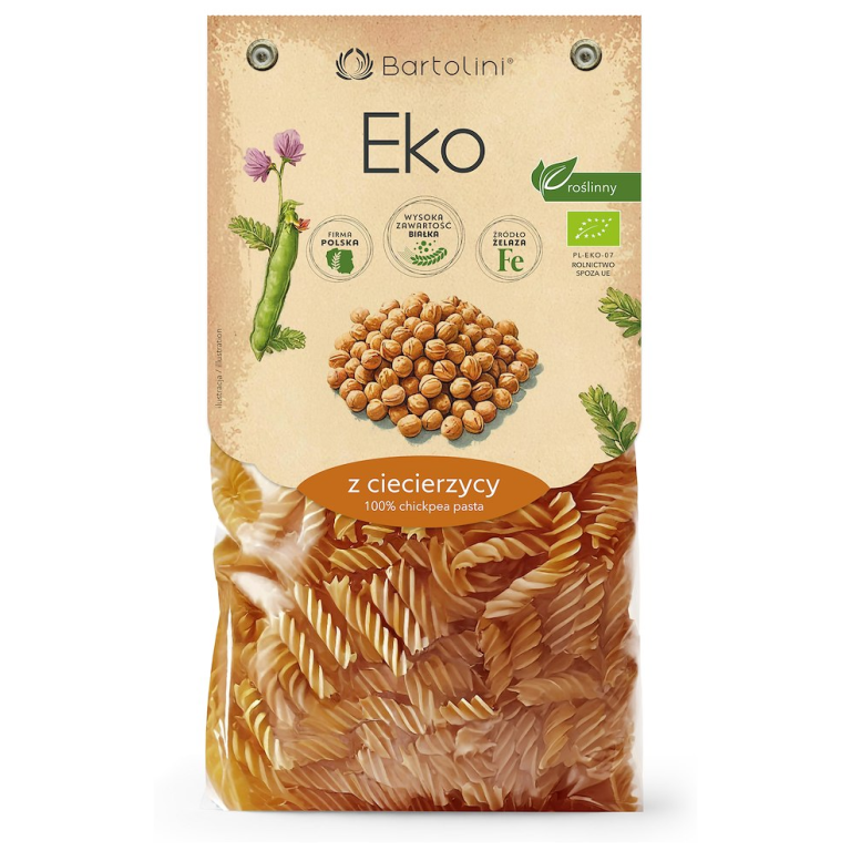 MAKARON PROTEINOWY (Z CIECIERZYCY) ŚWIDERKI BIO 250 g - BARTOLINI