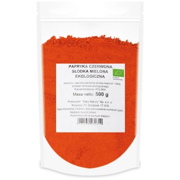 PAPRYKA SŁODKA MIELONA BIO 500 g - HORECA (DARY NATURY)