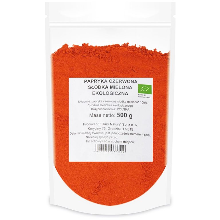 PAPRYKA SŁODKA MIELONA BIO 500 g - HORECA (DARY NATURY)