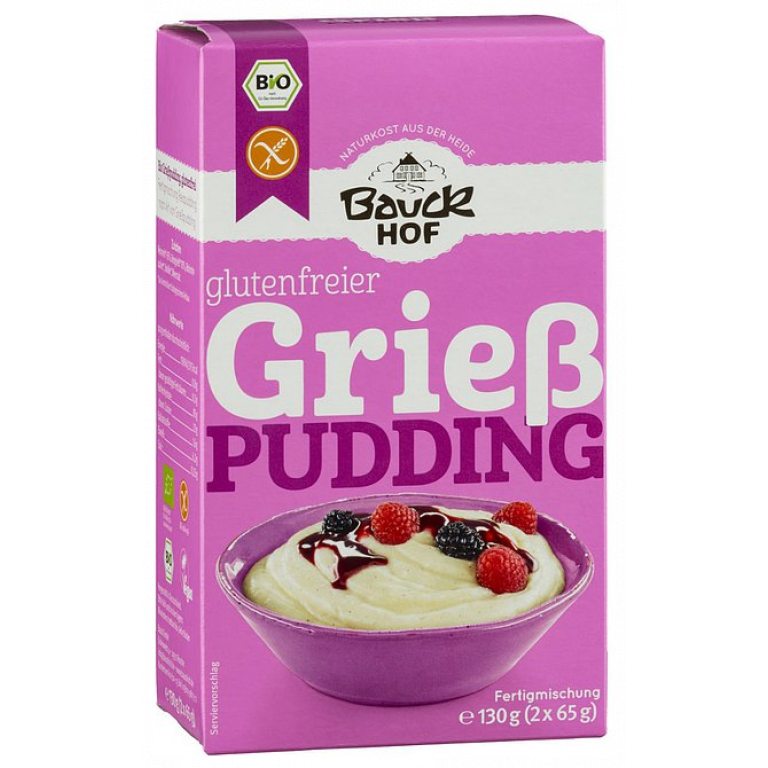 PUDDING RYŻOWY BEZGLUTENOWY BIO (2 x 65 g) 130 g - BAUCK HOF