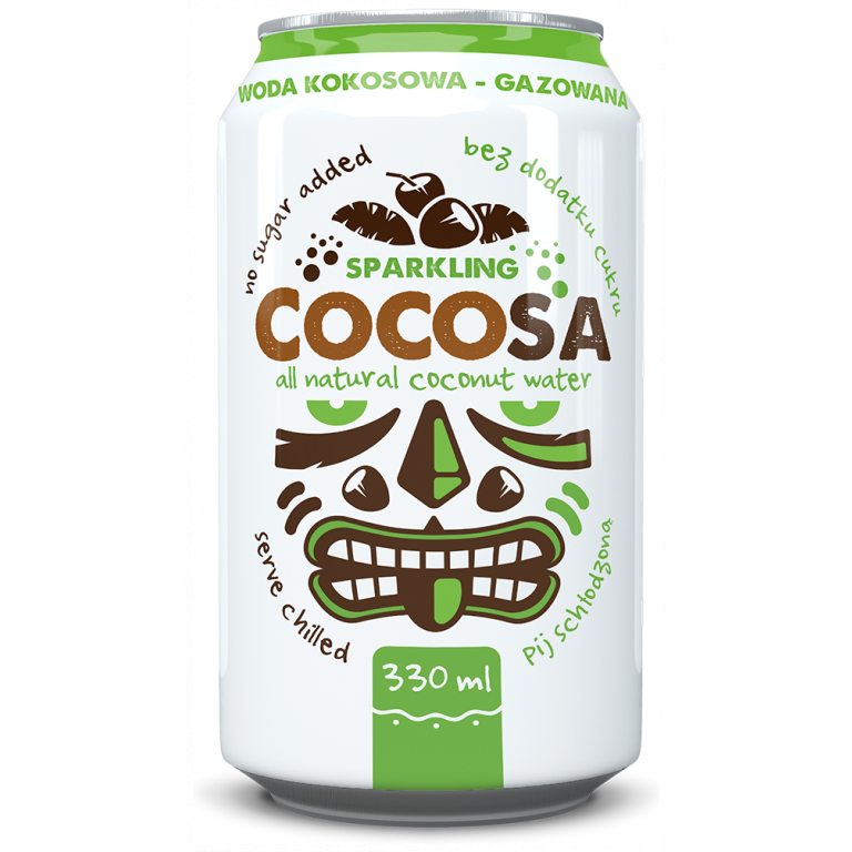 WODA KOKOSOWA GAZOWANA 330 ml - DIET-FOOD
