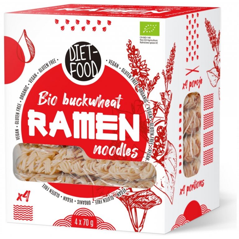 MAKARON (GRYCZANY) RAMEN BEZGLUTENOWY BIO 280 g - DIET-FOOD