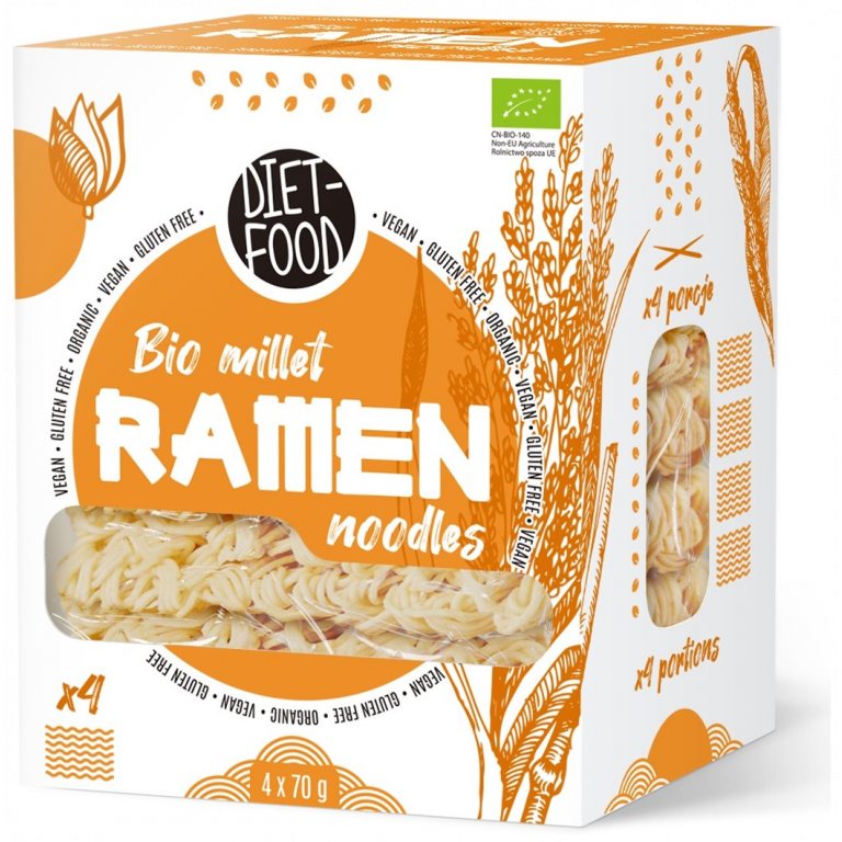 MAKARON (JAGLANY) RAMEN BEZGLUTENOWY BIO 280 g - DIET-FOOD