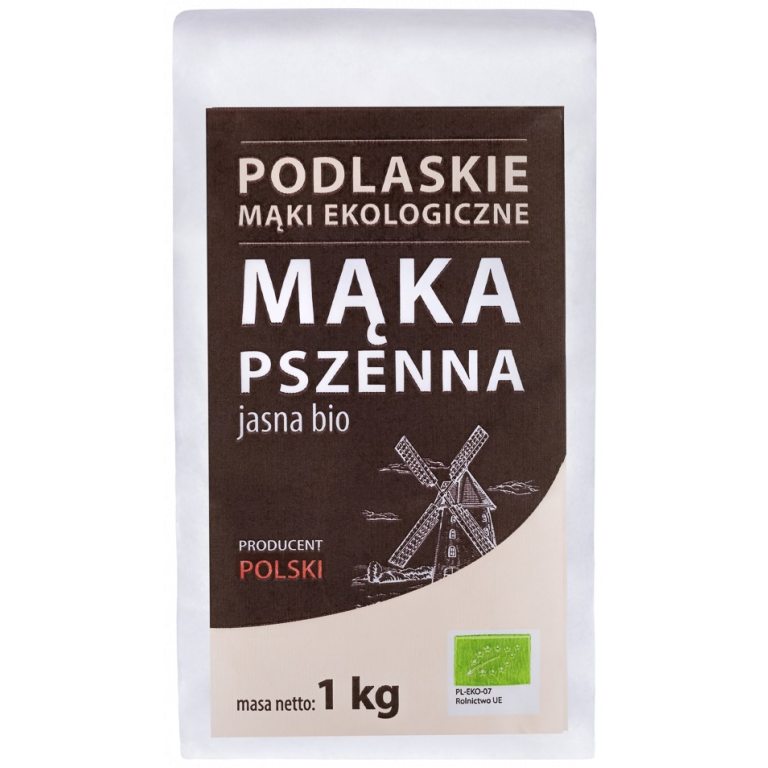 MĄKA PSZENNA JASNA TYP 550 BIO 1 kg - BIO LIFE (MĄKI PODLASKIE)