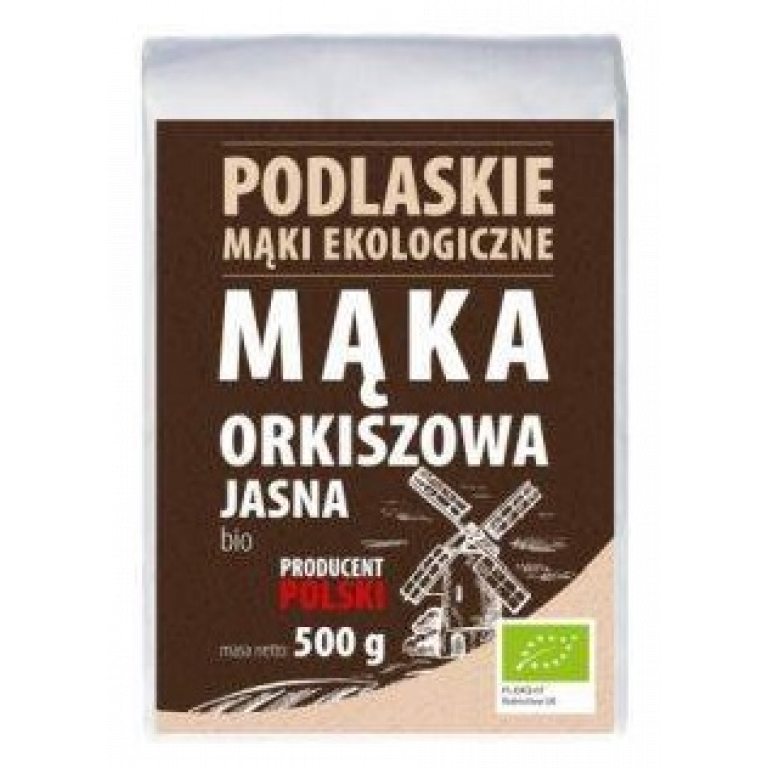 MĄKA ORKISZOWA JASNA BIO 500 g - BIO LIFE (MĄKI PODLASKIE)