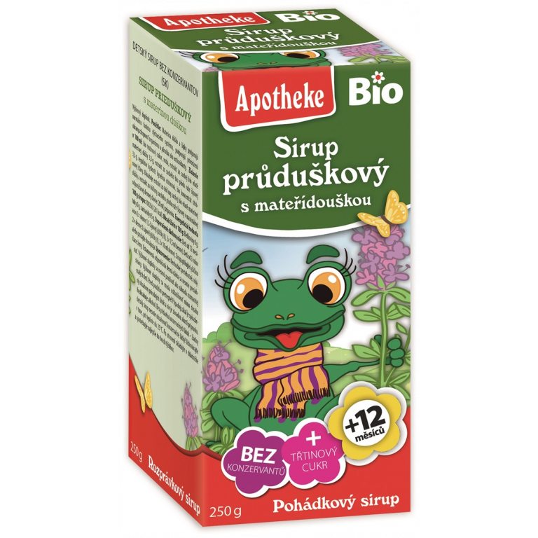 SYROP DLA DZIECI Z TYMIANKU I DZIKIEJ RÓŻY PO 1 ROKU BIO 250 g - APOTHEKE