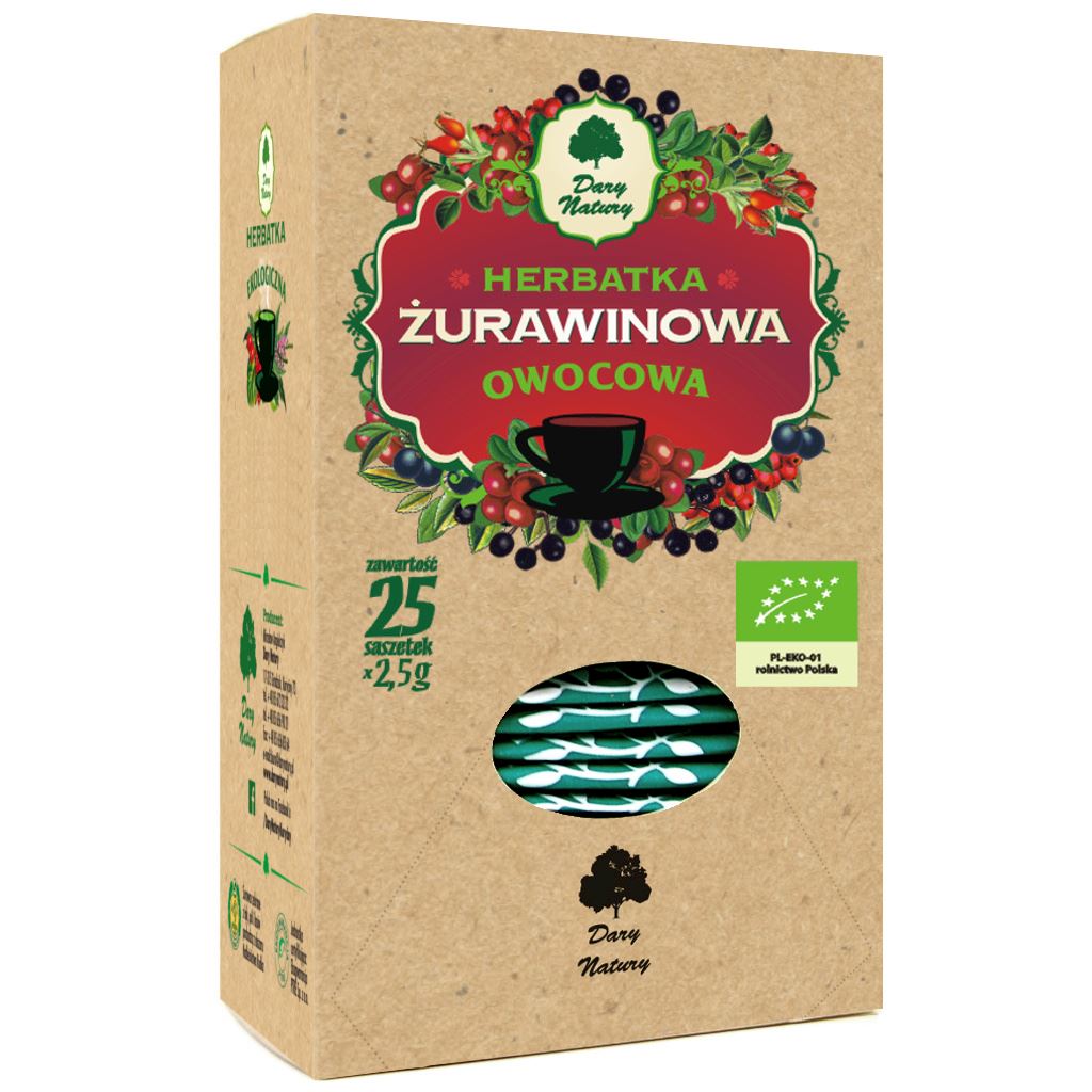 HERBATKA ŻURAWINOWO - OWOCOWA BIO (25 x 2