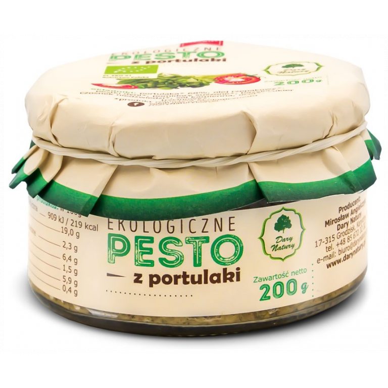 PESTO Z PORTULAKI BIO 200 g - DARY NATURY