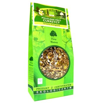 HERBATKA POLECANA PRZY CUKRZYCY BIO 150 g - DARY NATURY