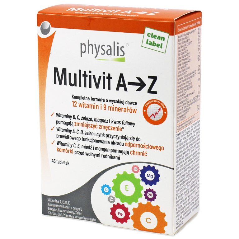 MULTIWITAMINA (MULTIVIT A - Z) 45 TABLETEK - PHYSALIS