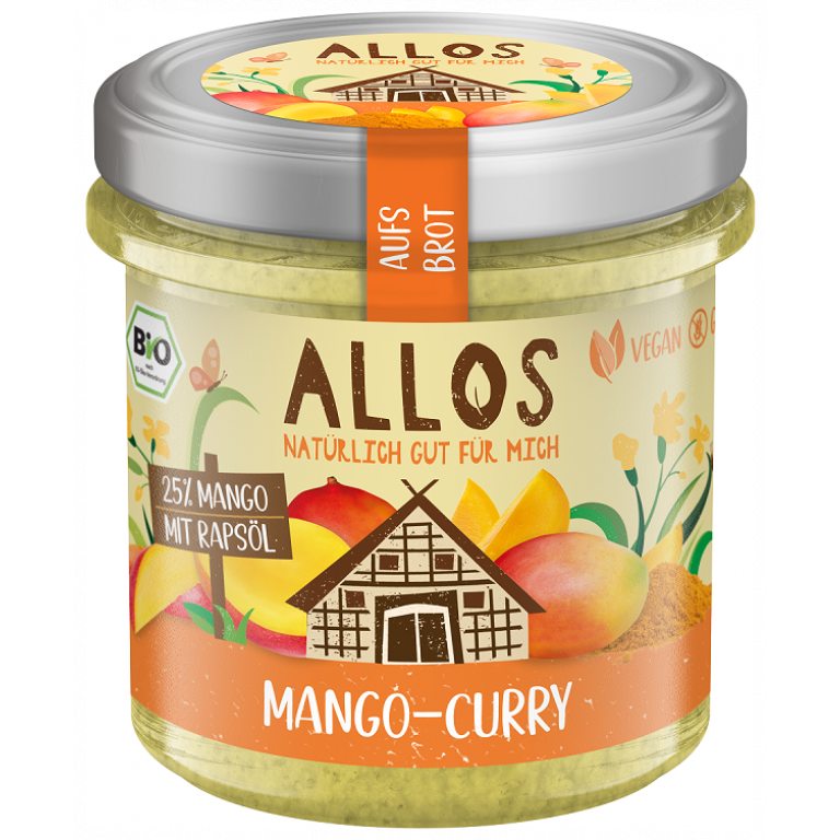 PASTA KREMOWA Z MANGO I CURRY BEZGLUTENOWA BIO 140 g - ALLOS