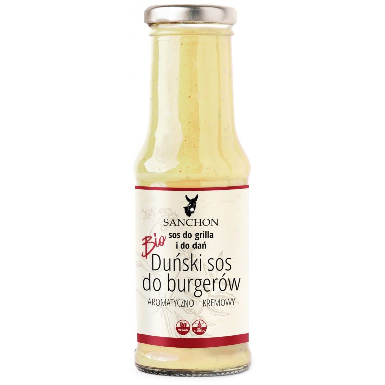 SOS DUŃSKI DO BURGERÓW BEZGLUTENOWY BIO 210 ml - SANCHON