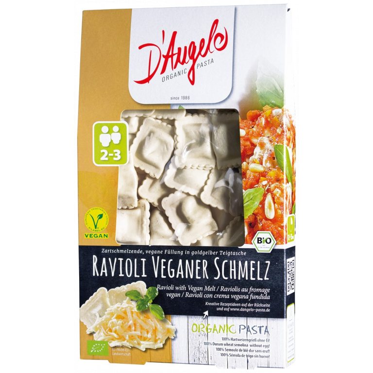 RAVIOLI WEGAŃSKIE BIO 250 g - D`ANGELO